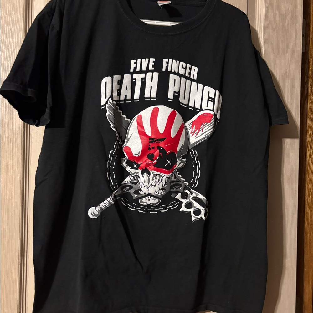 Black Graphic Band T-Shirt